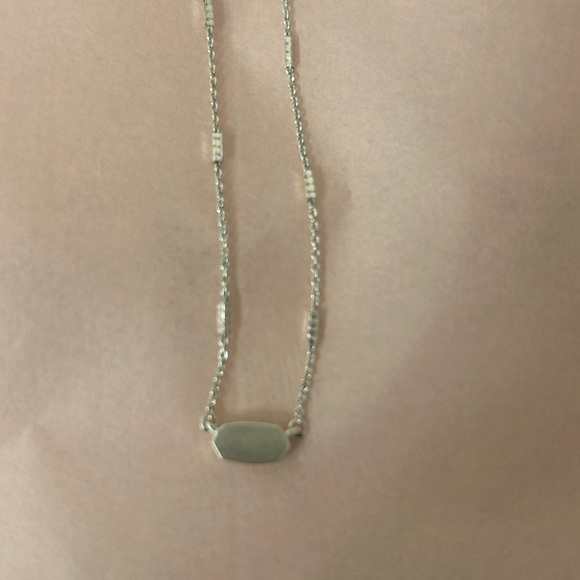 Kendra Scott Sterling Silver Minimal Disc Necklace - Silver - Picture 4 of 4